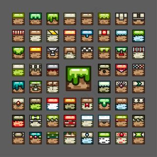 视频游戏用粗线瓷砖