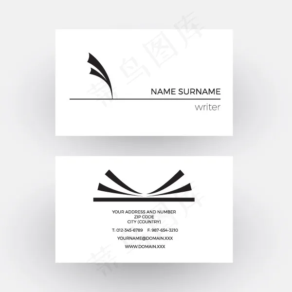 高档名片设计eps,ai矢量模版下载