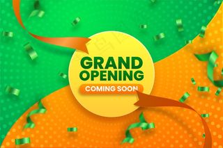 即将盛大开业促销背景