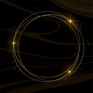 闪闪发光的金色框架