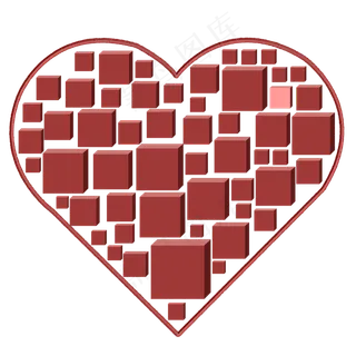 方形特别小心心