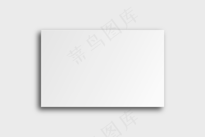 白色色调的空白名片模型样机