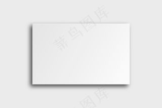 白色色调的空白名片模型样机
