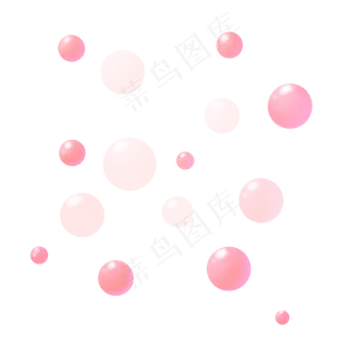 粉红色唯美光晕气泡