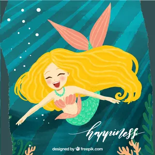 微笑美人鱼的伟大背景