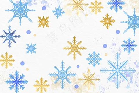 水彩画冬季背景 水彩画冬季背景