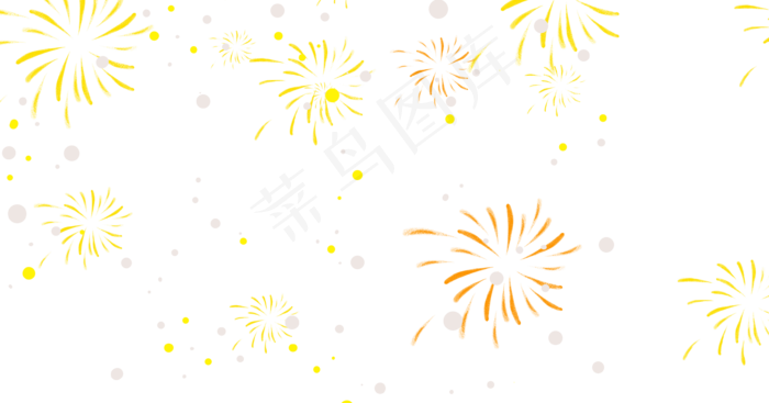 新年节日烟花(3545X1859(DPI:300))psd模版下载