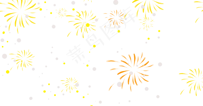 新年节日烟花(3545X1859(DPI:300))psd模版下载