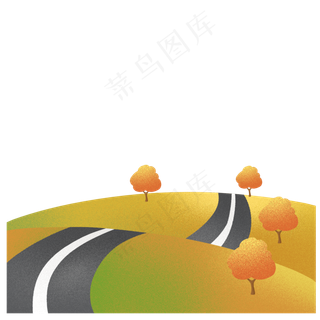 秋天草地免抠PNG素材