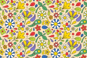 春花叶纹