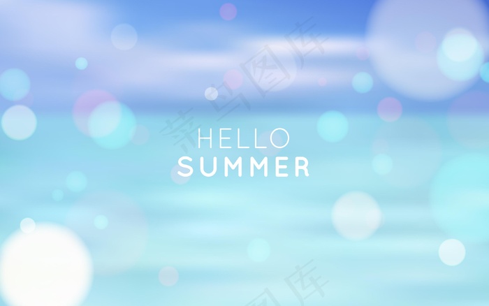 带波基效应的地狱夏日背景eps,ai矢量模版下载