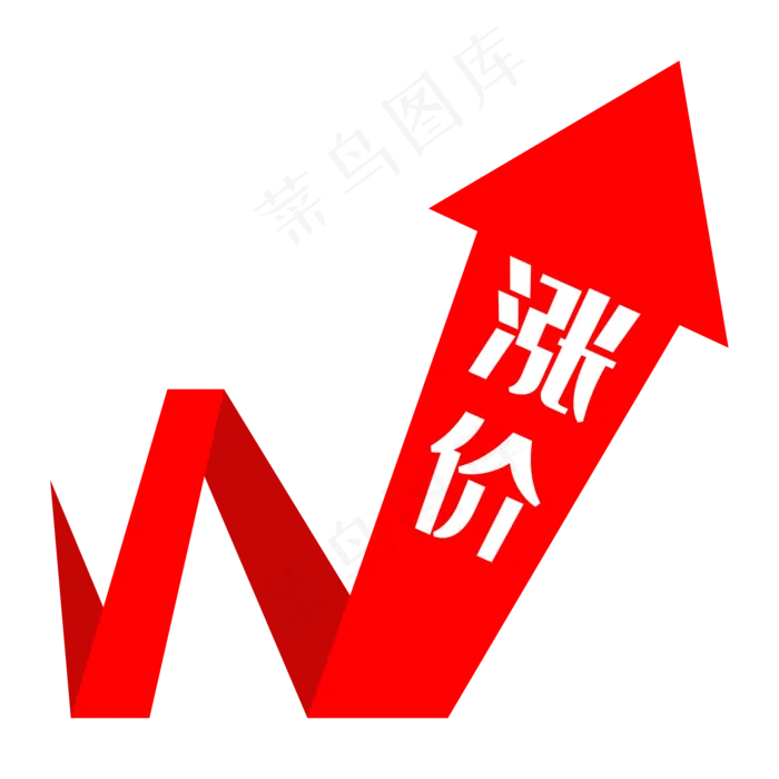 折线涨价箭头(2000X2000(DPI:72))ai矢量模版下载