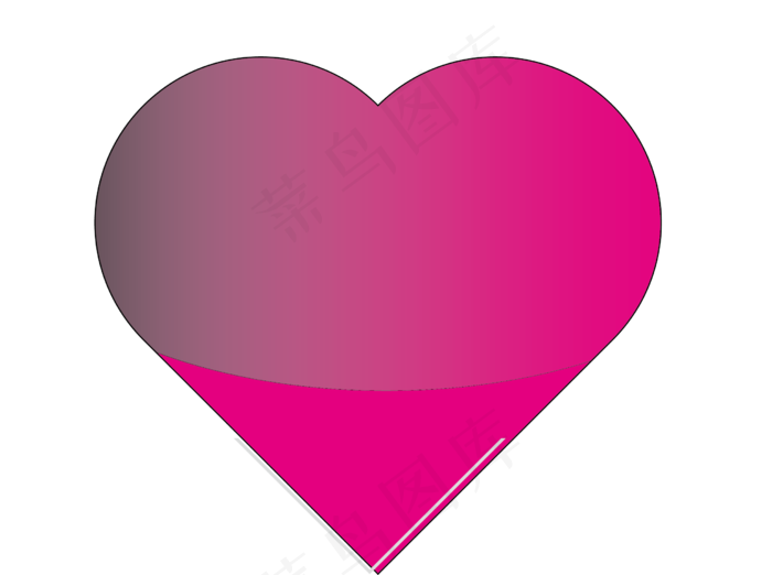 七夕节粉红色桃心免抠图