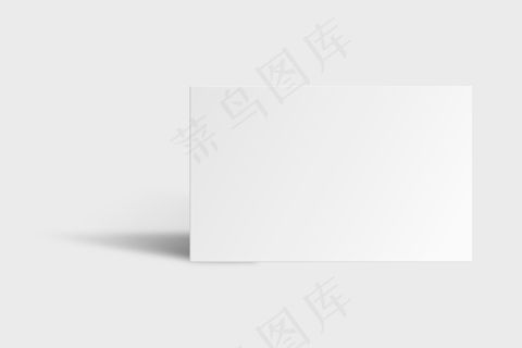 白色色调的空白名片模型样机