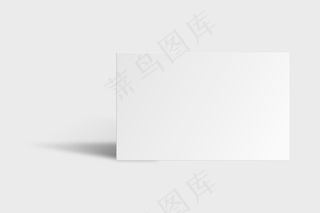 白色色调的空白名片模型样机