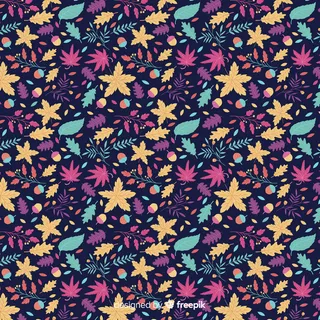 小曲花朵图案背景