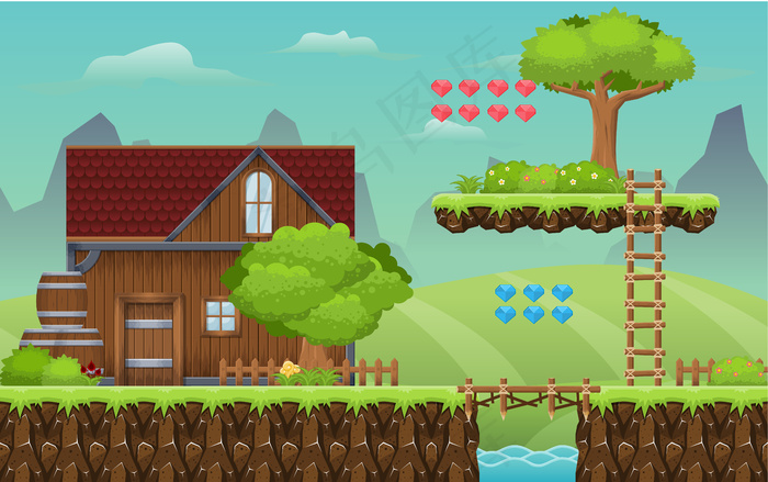 乡村游戏瓷砖集