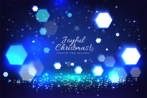 闪烁效果模糊的圣诞背景