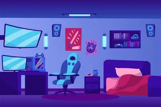 卡通游戏室插图