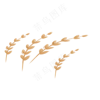 卡通稻穗PNG下载