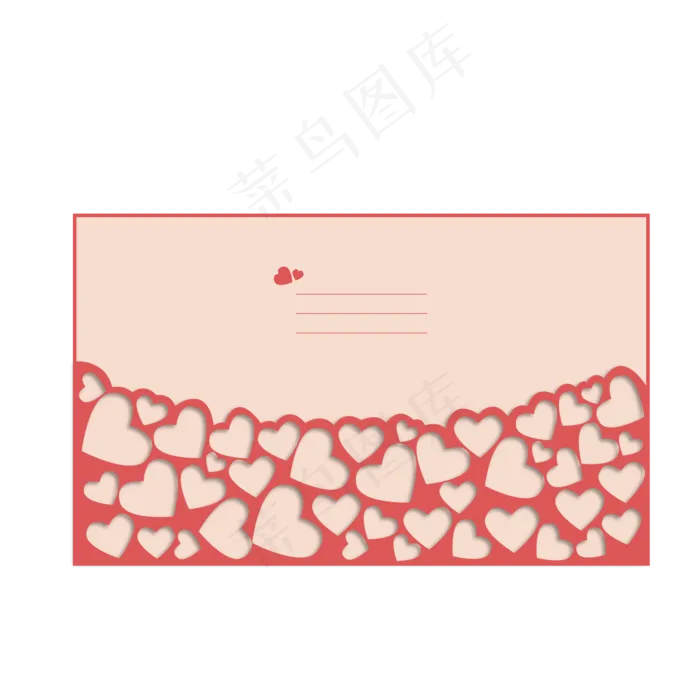 爱心时尚信封(2000*2000px 300 dpi )ai矢量模版下载