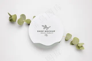 顶视图商店实体模型样机概念