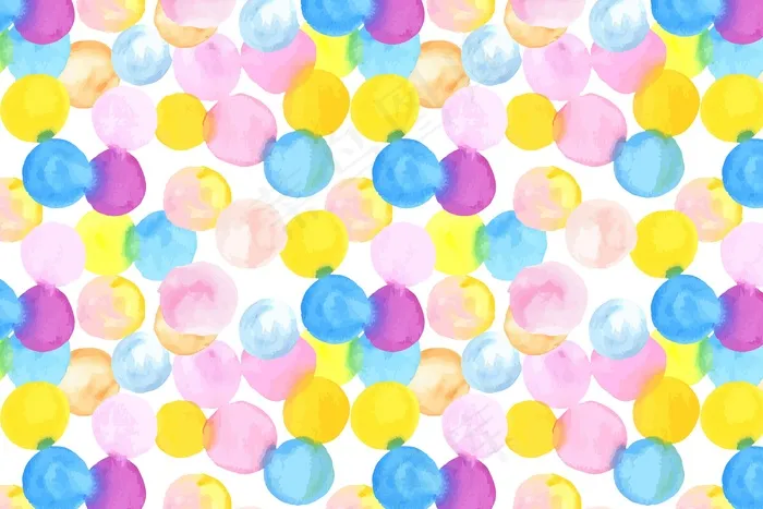 点画抽象水彩无缝图案eps,ai矢量模版下载