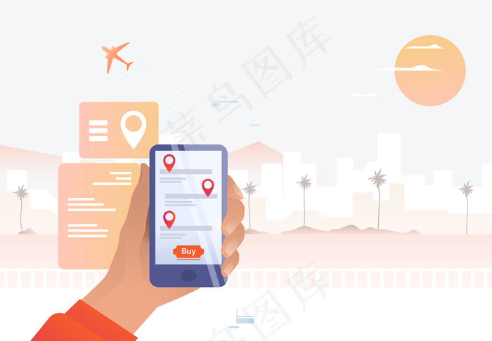 手持手机的人eps,ai矢量模版下载