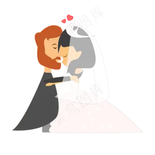 新郎新娘中外婚礼结婚婚礼七夕情