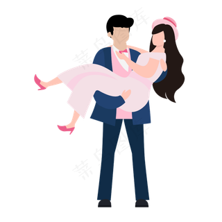抱着女人的男人