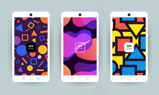 一套流行的背景。适用于封面、代金券、海报、宣传单,DM传单。