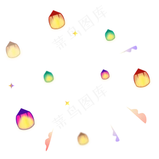 灯笼漂浮 灯笼漂浮