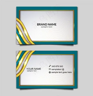 优雅商务卡模板集