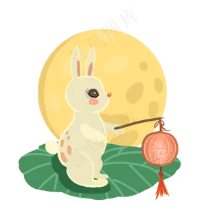 打灯笼玉兔