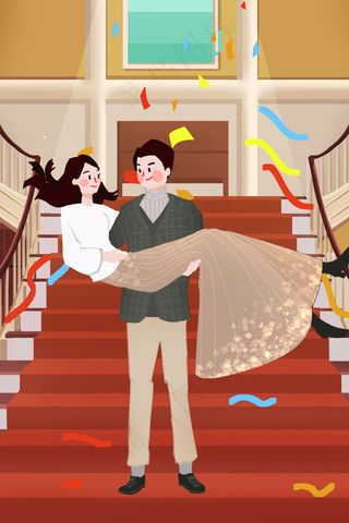 春天室内情侣婚礼