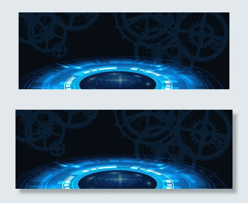 淘宝科技蓝数码家电剃须刀banner(1920*700px 	       )psd模版下载