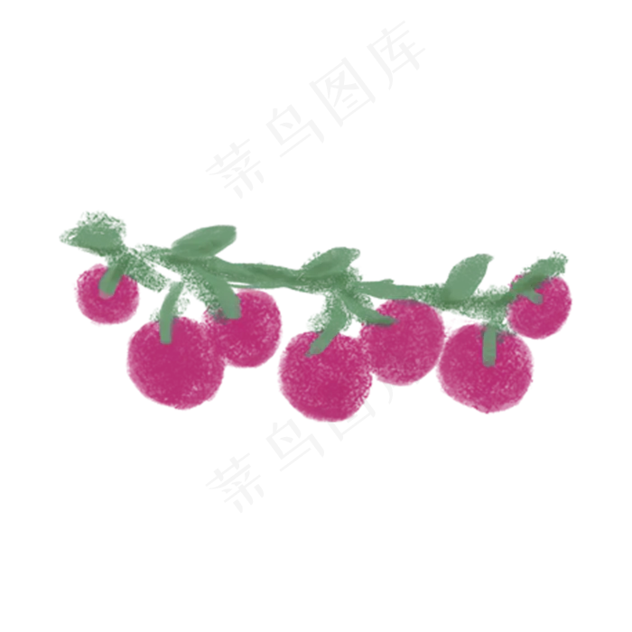 樱桃项圈(2000X2000(DPI:300))psd模版下载