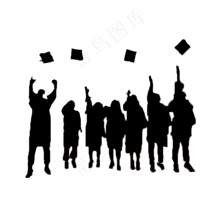 青春背影黑白毕业(2000X2000(DPI:300))psd模版下载