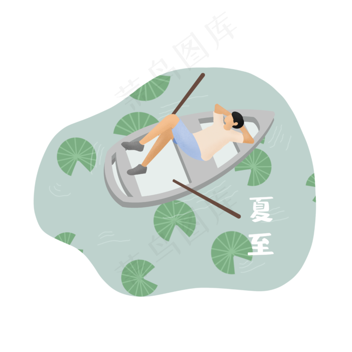二十四节气夏至荷叶(2500X2500(DPI:300))psd模版下载