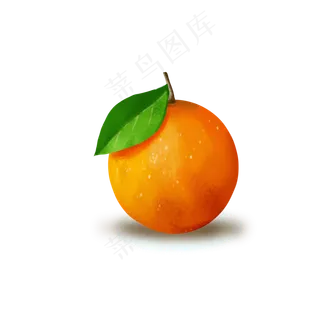 橙色卡通橘子
