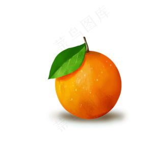 橙色卡通橘子
