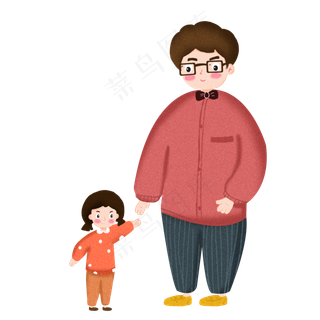 清新父亲节矢量素材