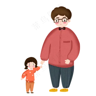 清新父亲节矢量素材