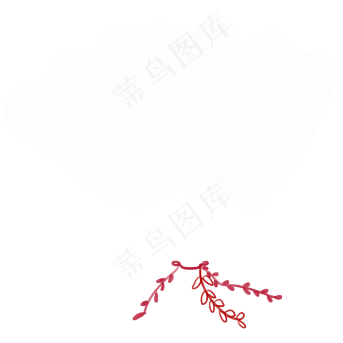 简约白色羽毛扇装饰扇子羽扇子