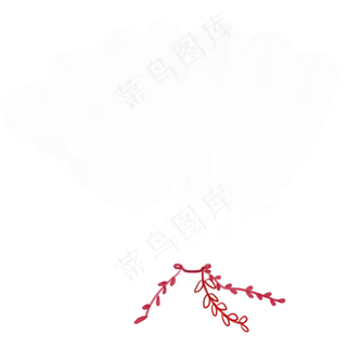 简约白色羽毛扇装饰扇子羽扇子