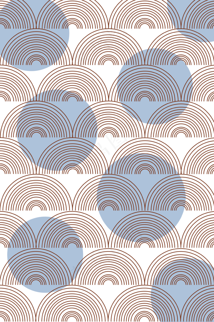 东方几何线条底纹印花,免抠元素