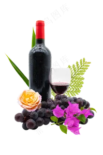 紫色水果葡萄酒