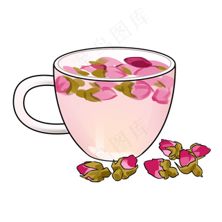 红色玫瑰花茶茶叶