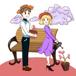 情人节男生追求女孩