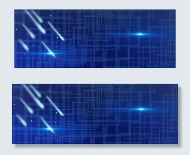 蓝色科技成就未来PSD素材